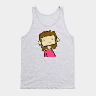 Her with Earrings Tank Top